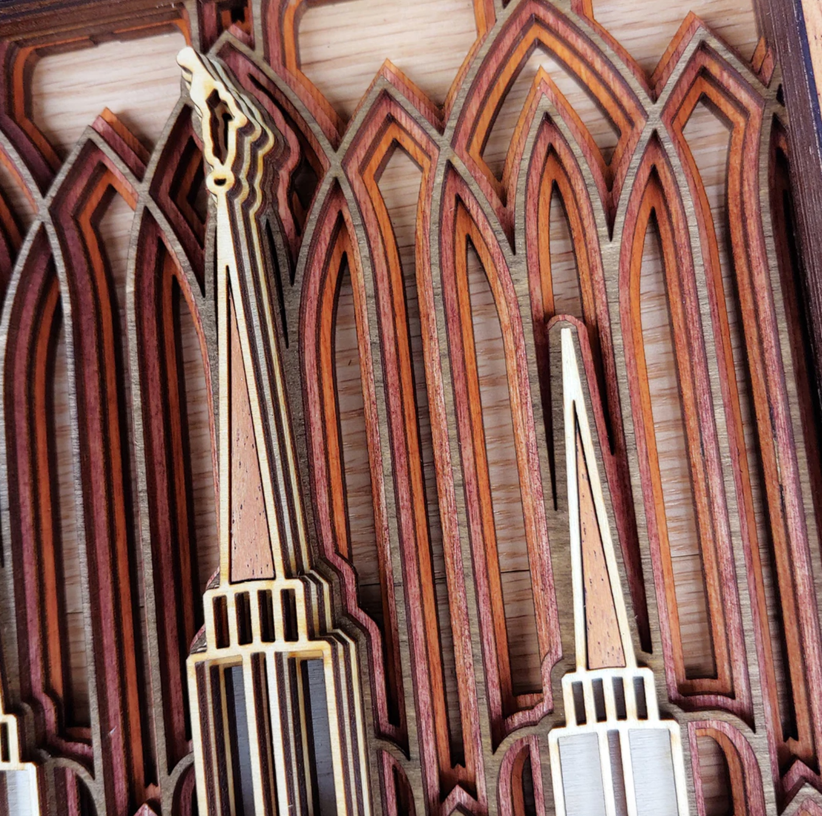 Washington D.C. Temple Layered Wood Plaque, , large image number 3