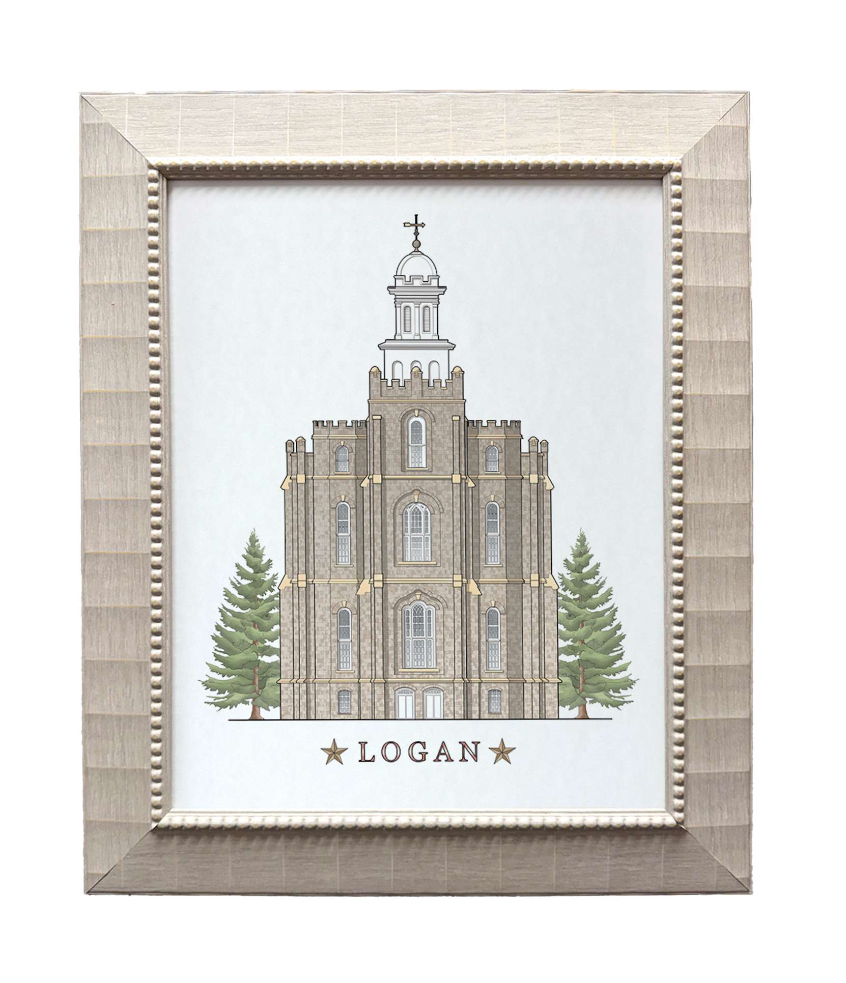 Logan Utah Temple (15x18 Framed Paper Print), , large image number 0
