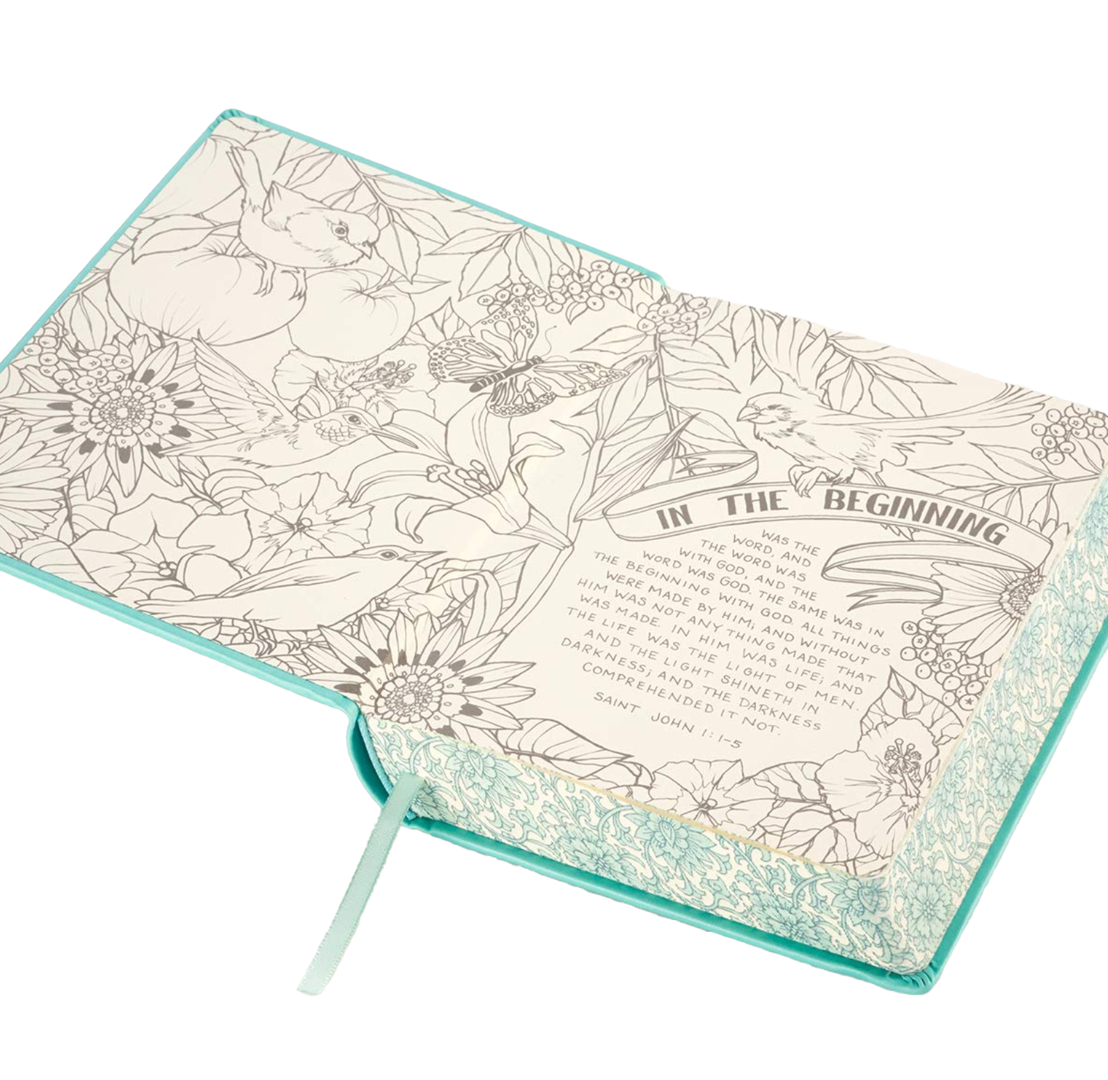 KJV My Creative Holy Bible, Faux Leather, Teal, , large