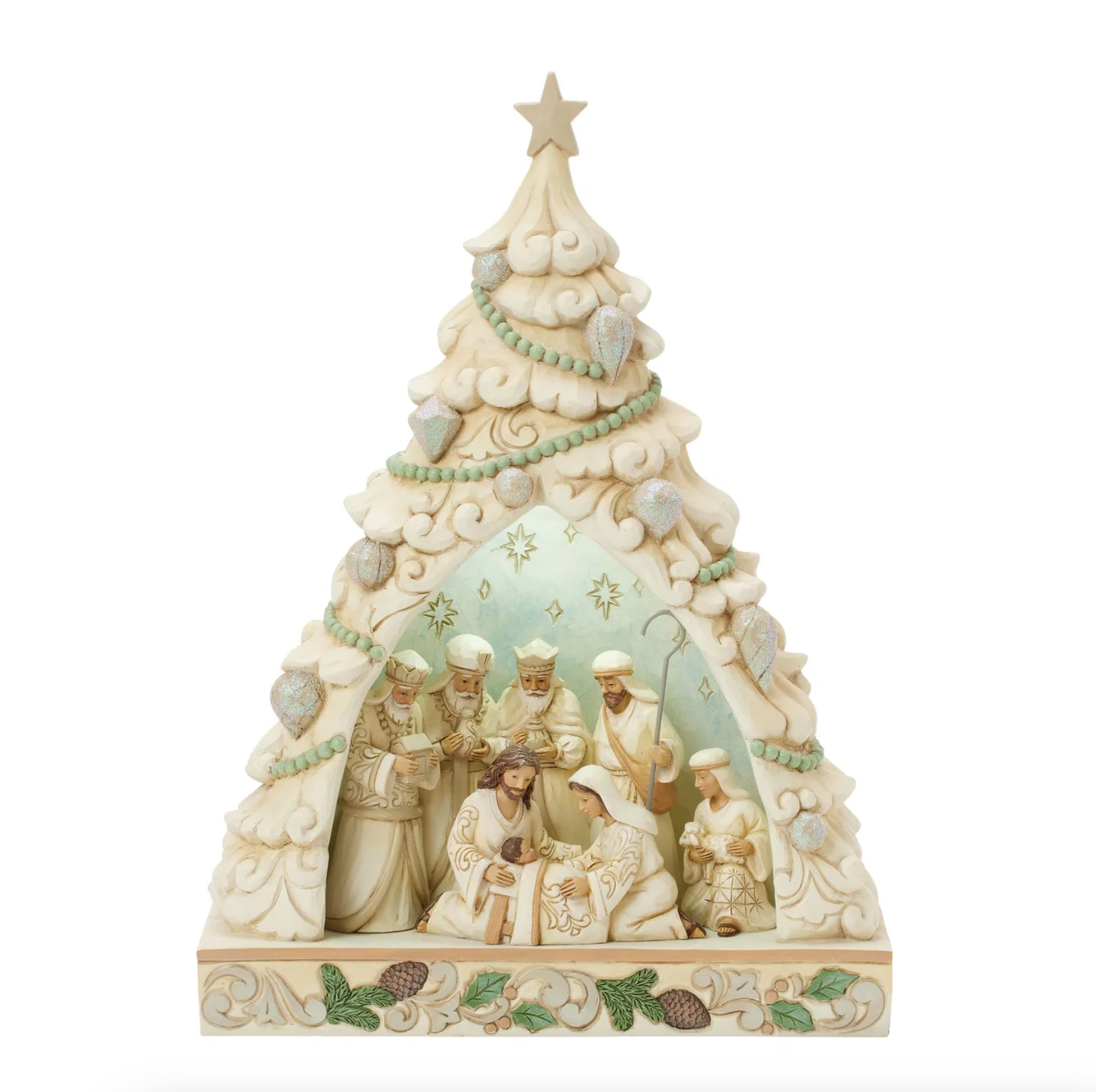 Light-up Woodland Tree Nativity Diorama