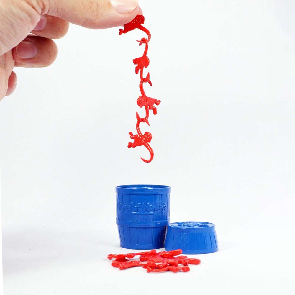 'World's Smallest' Barrel of Monkeys Game, , large