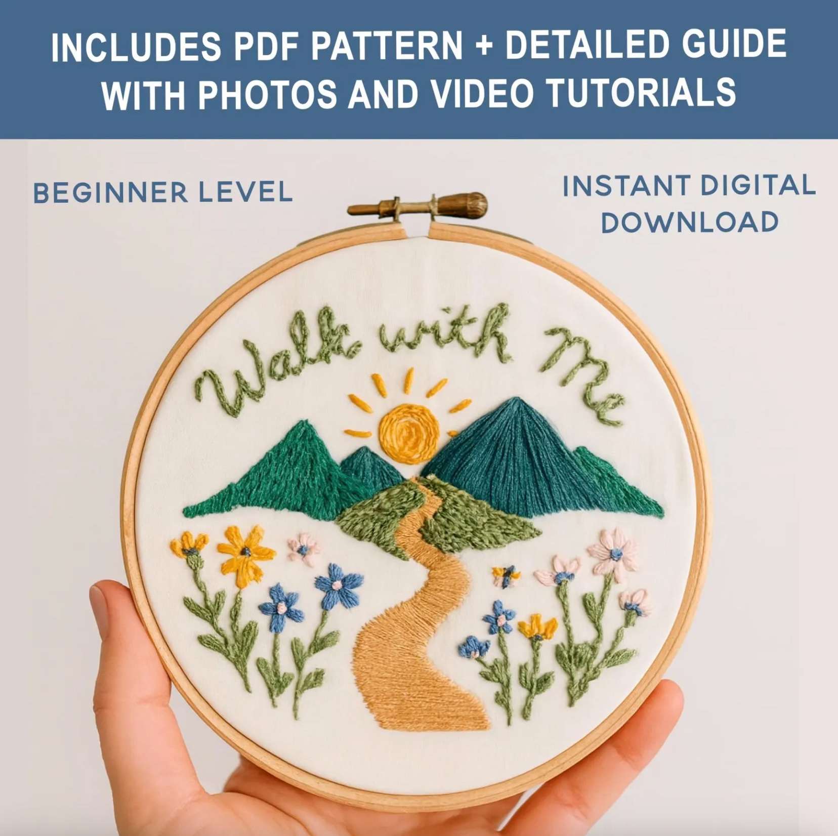 2026 Youth Theme Walk with Me Embroidery Kit, , large