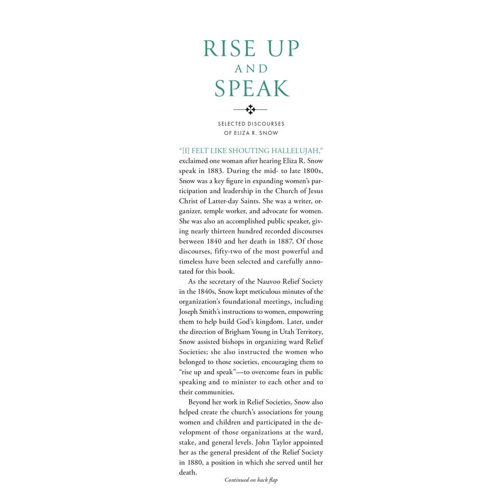 Rise Up and Speak - CHURCH HISTORIAN'S PRESS 3