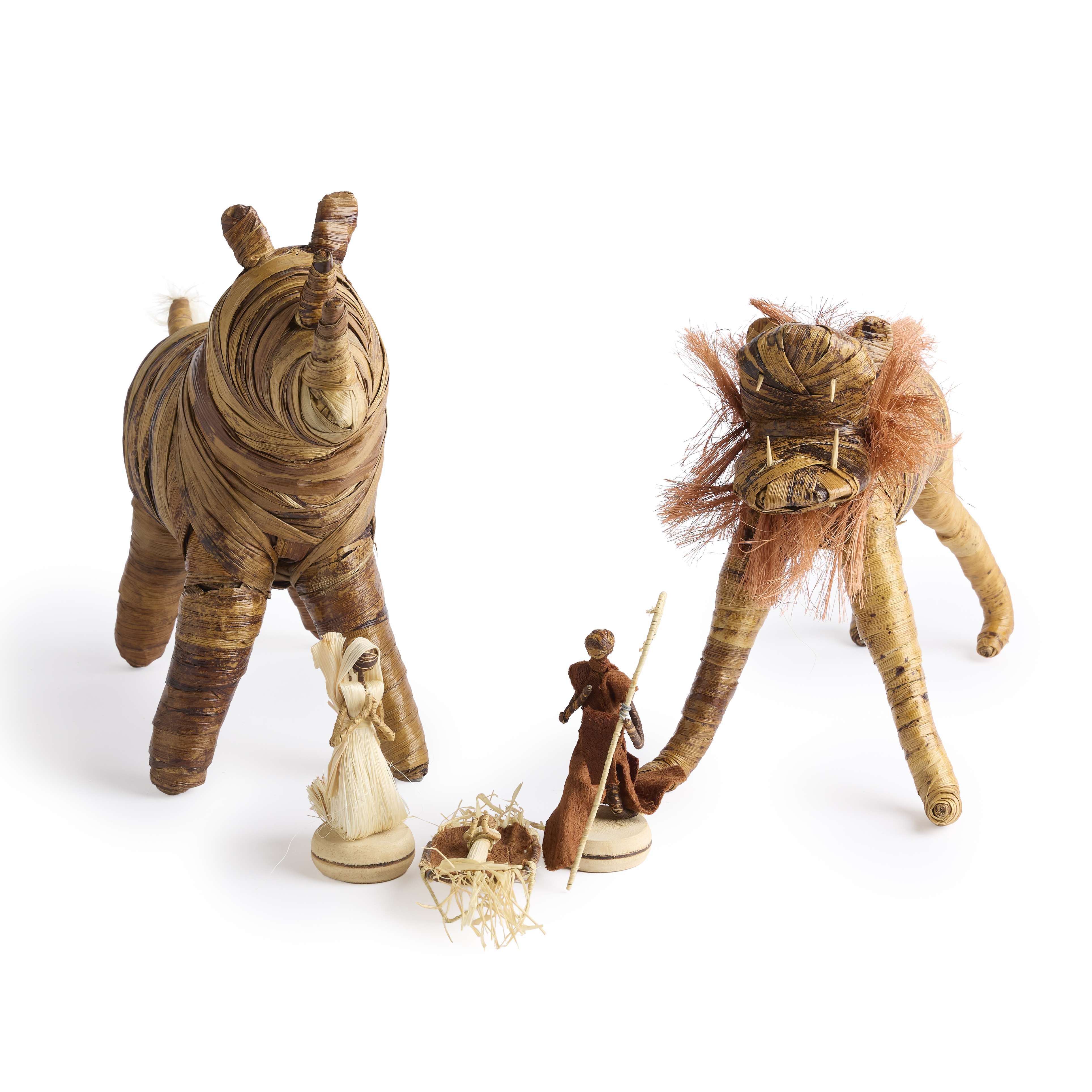 Kenya Holy Family Lion Warthog Nativity