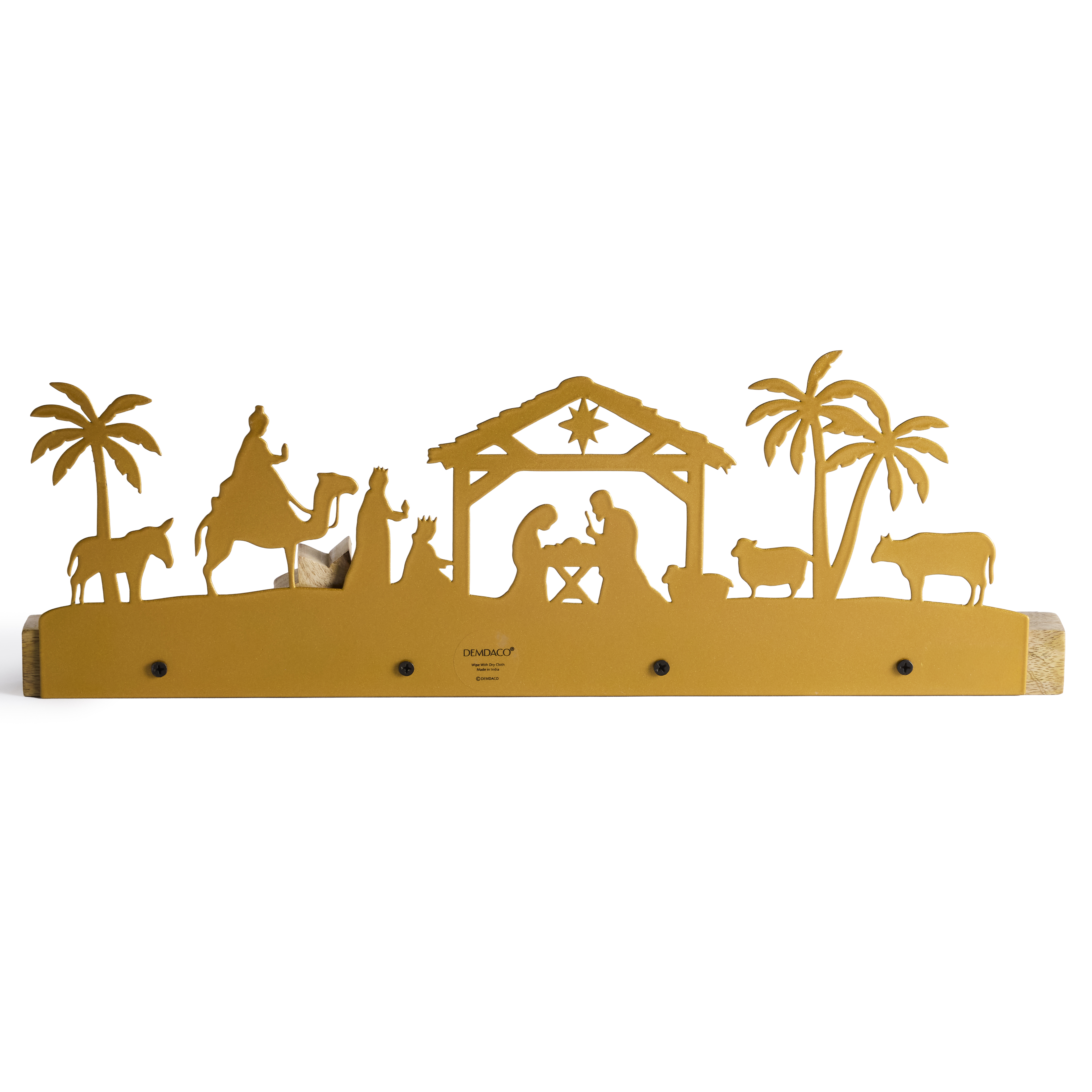 Gold and Wood Nativity Advent Countdown, , large image number 2