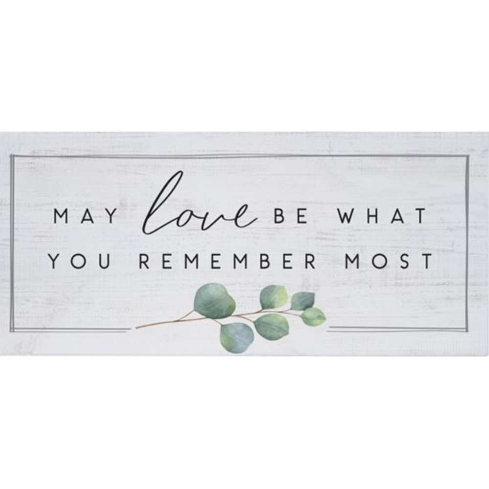 Love Remember (12x5 Plaque), , large image number 0