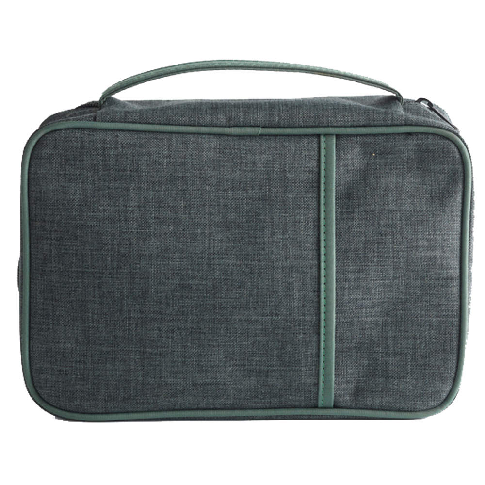 Regular Black with Green Trim Scripture Tote