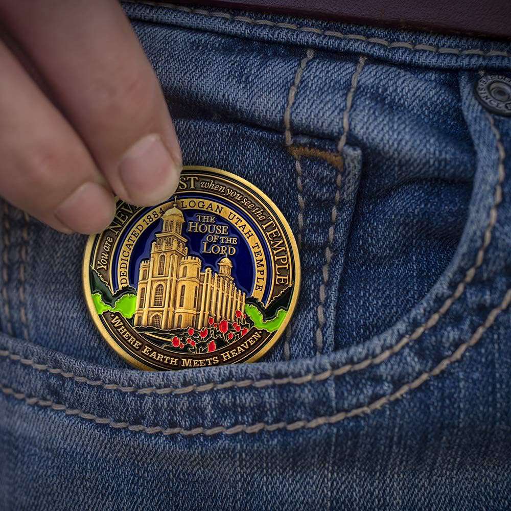 Logan Utah Temple Medallion Coin, , large image number 4
