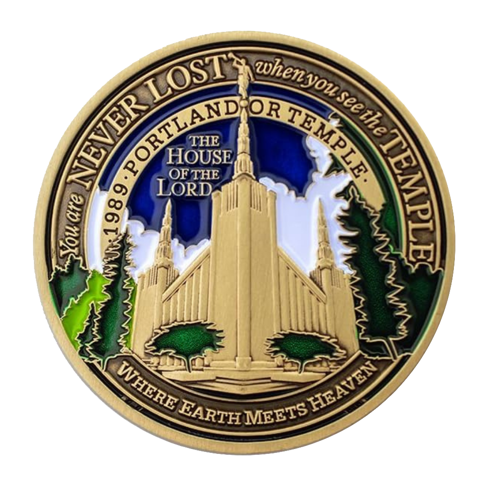 Portland Oregon Temple Medallion Coin