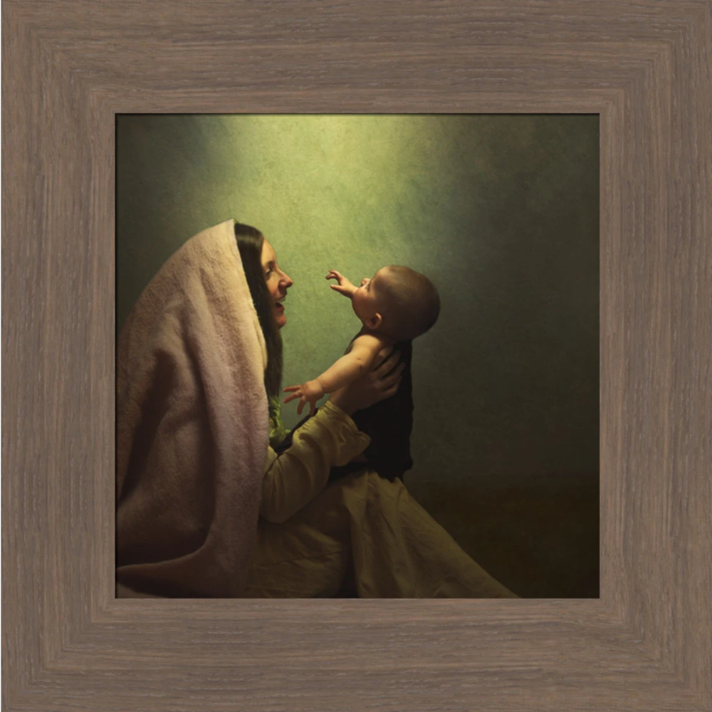 Unto Us A Son is Given (13x13 Framed Art)