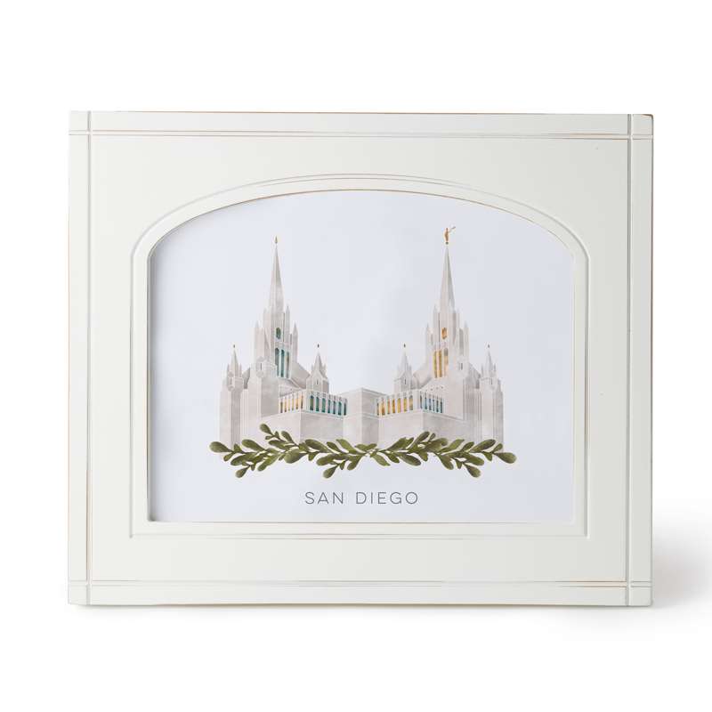 San Diego California Temple (11x13 Framed Art)