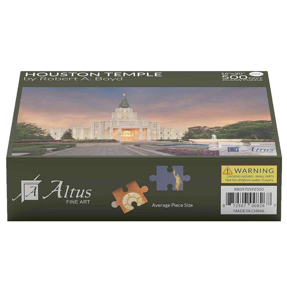 Houston Temple Eventide 500 Piece Puzzle, , large image number 2