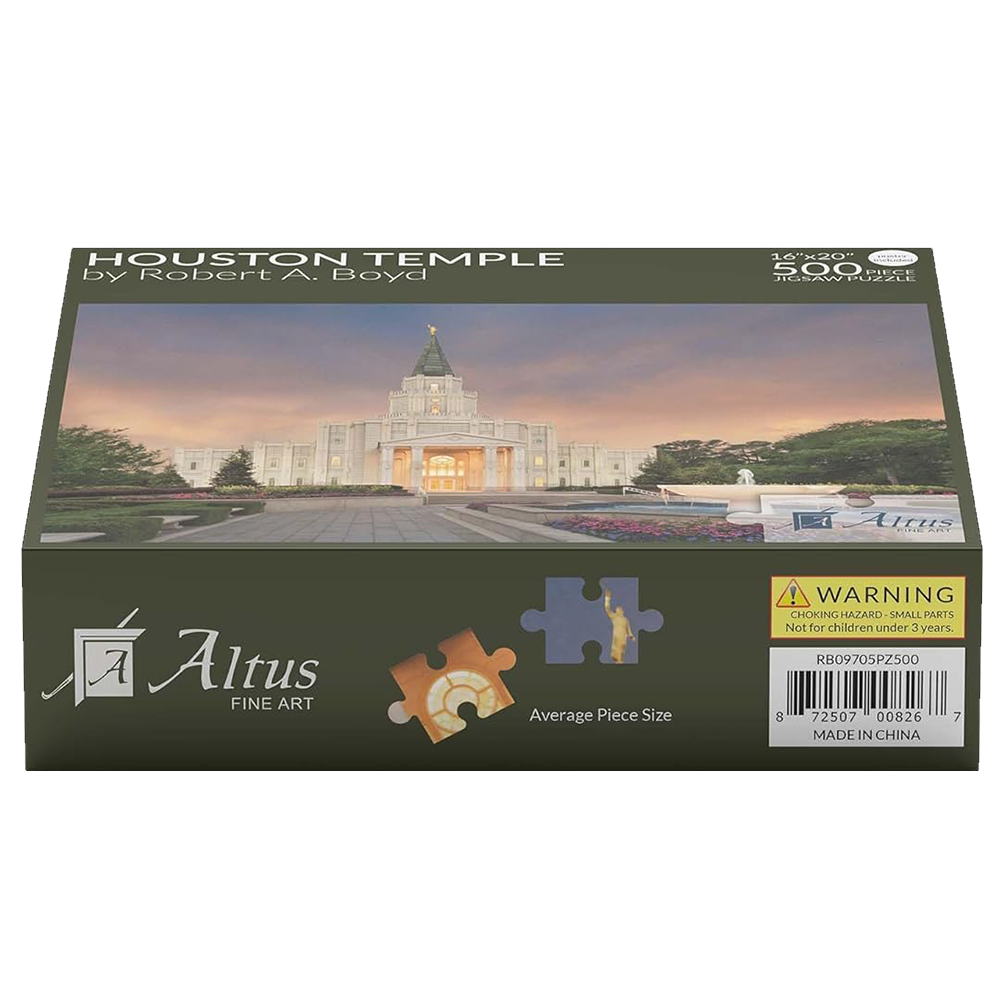 Houston Temple Eventide 500 Piece Puzzle, , large image number 2