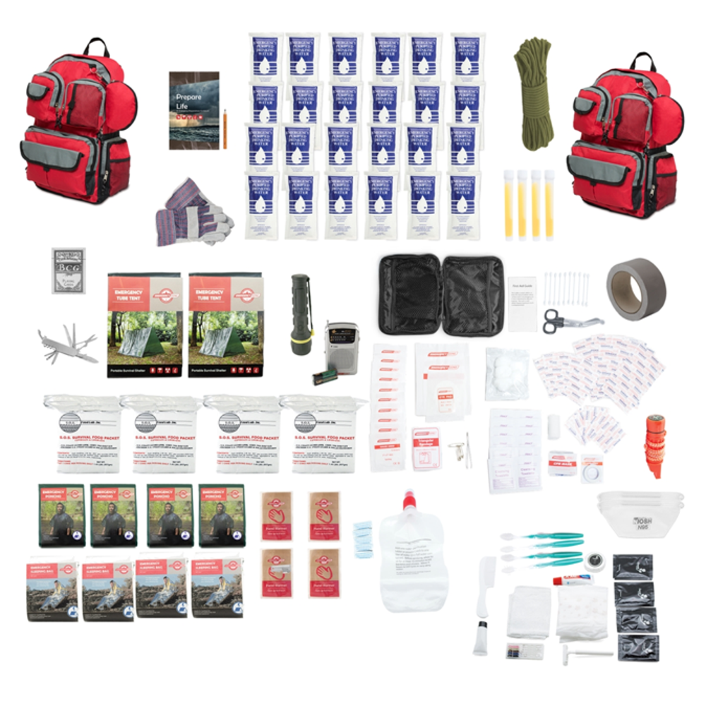 4-Person Family Prep Survival Backpack Kit, , large image number 2