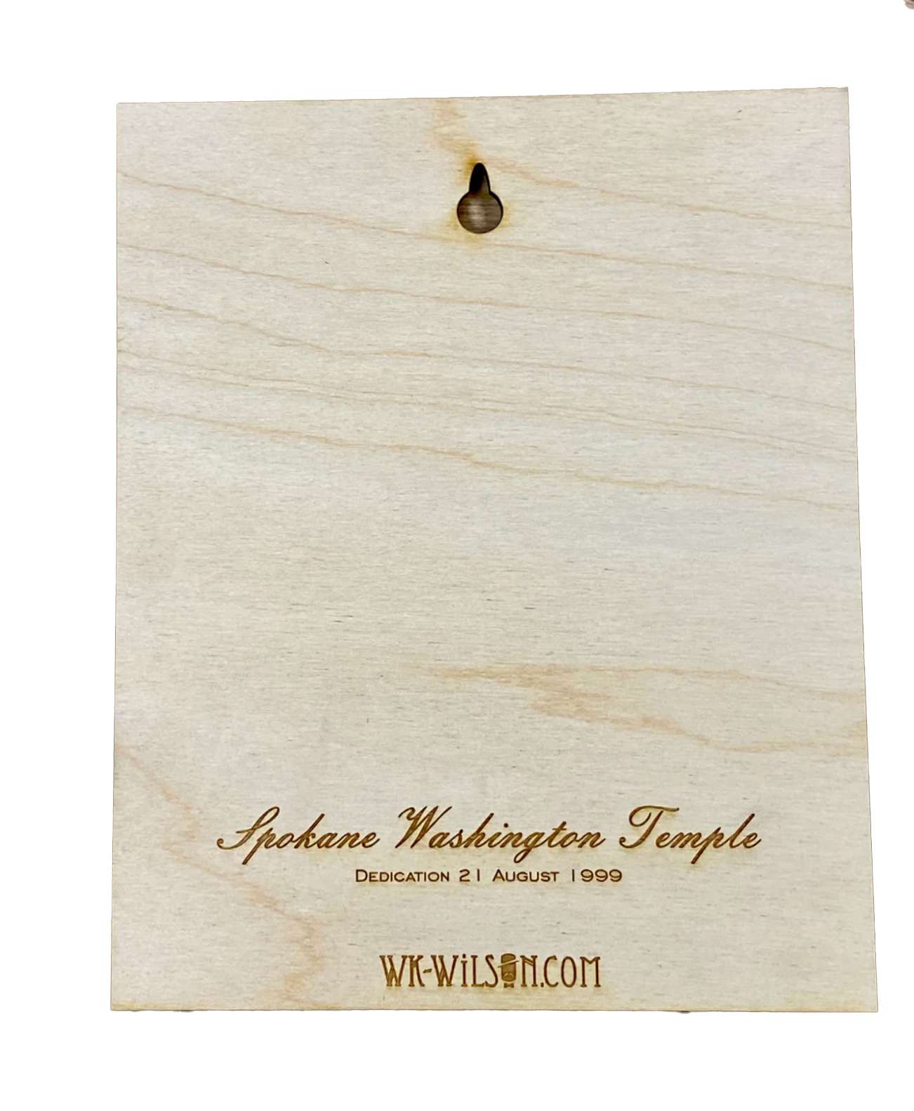 Spokane Washington Temple Layered Wood Plaque, , large image number 2