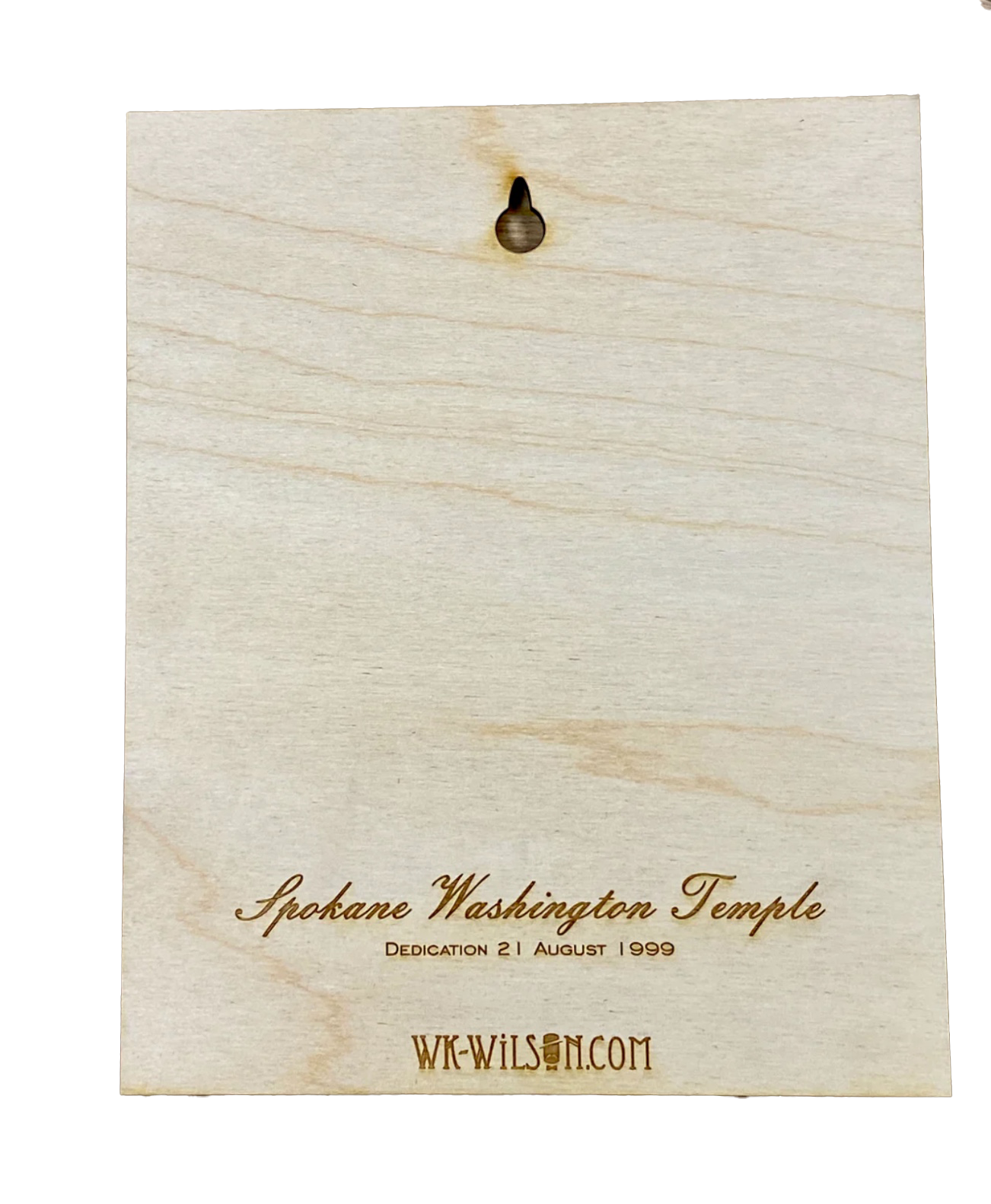 Spokane Washington Temple Layered Wood Plaque, , large image number 2