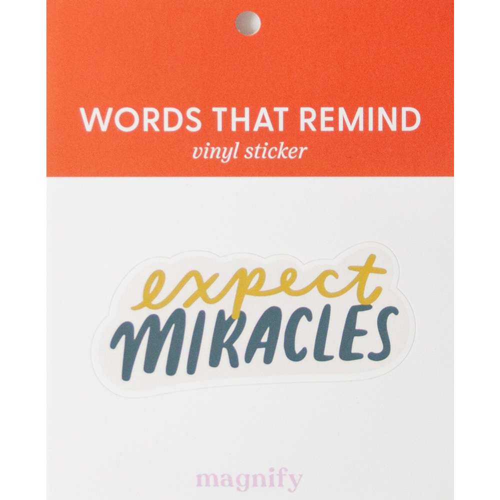 Expect Miracles Magnify Vinyl Sticker, , large image number 4