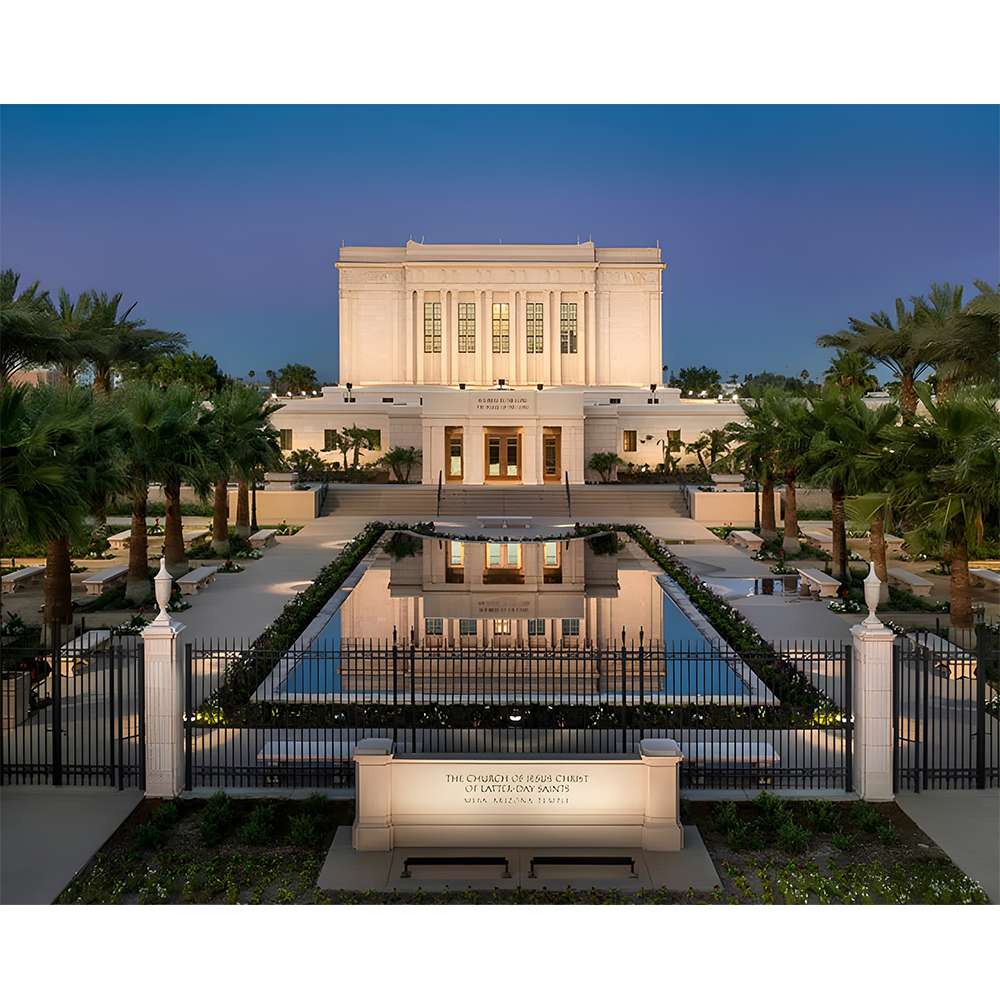 Mesa Temple Reflection Of Hope 8x10 Print