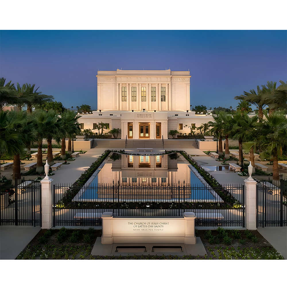 Mesa Temple Reflection Of Hope 8x10 Print
