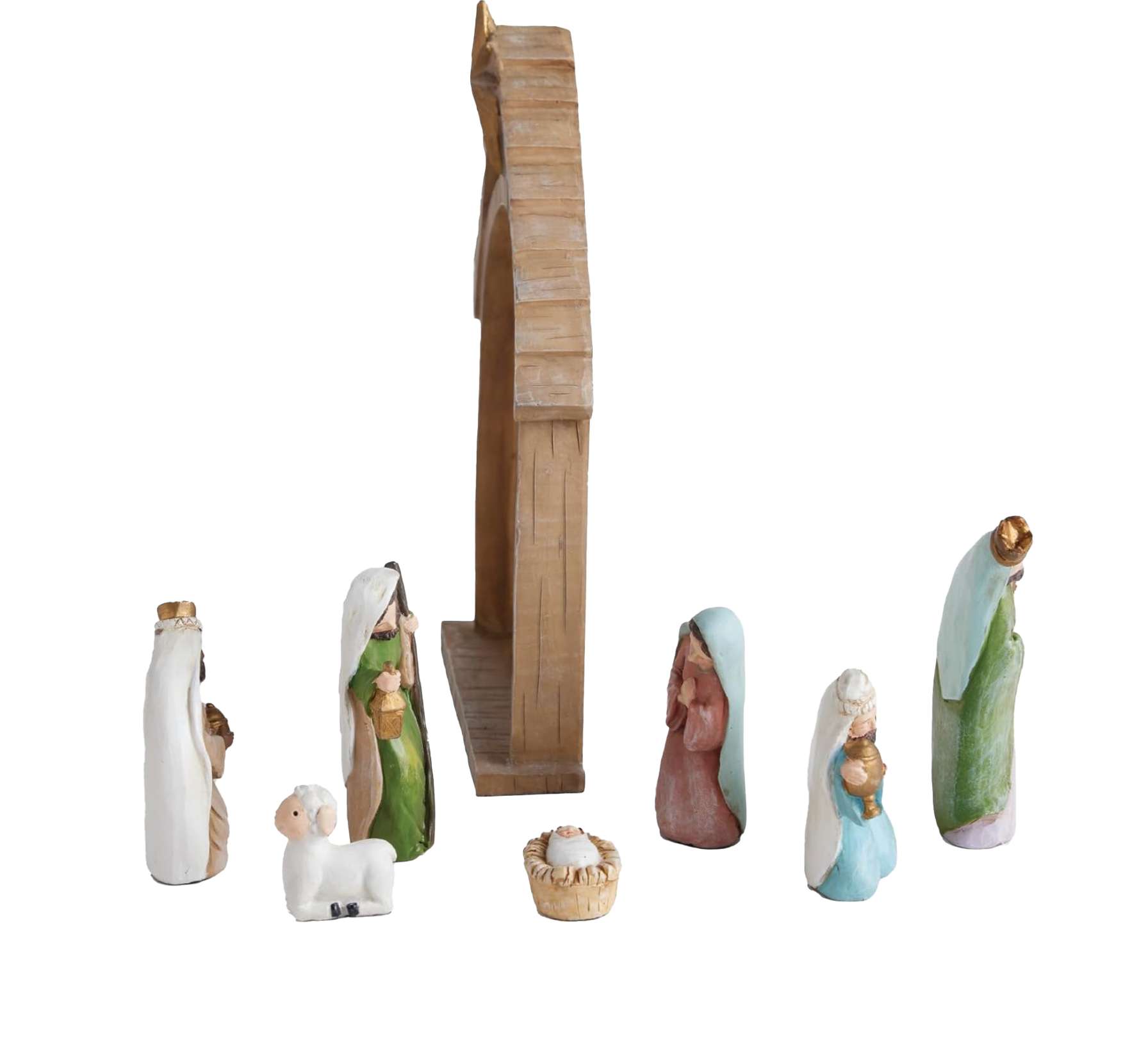 Traditional Resin Nativity Manger Set, , large image number 1
