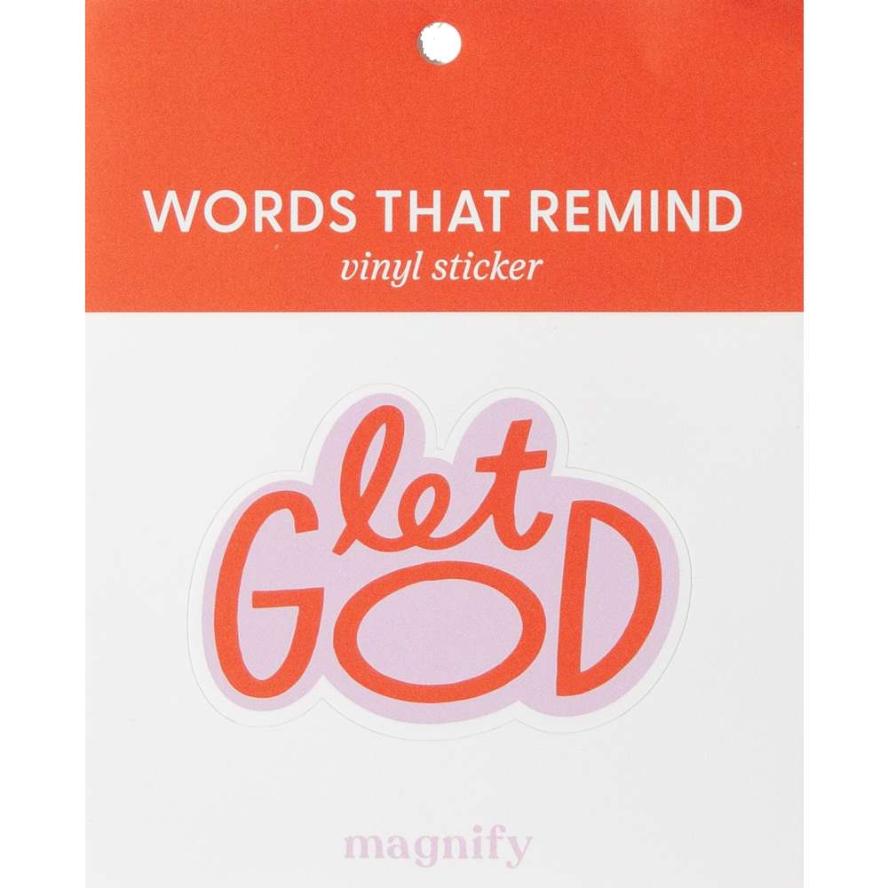 Let God Magnify Vinyl Sticker, , large