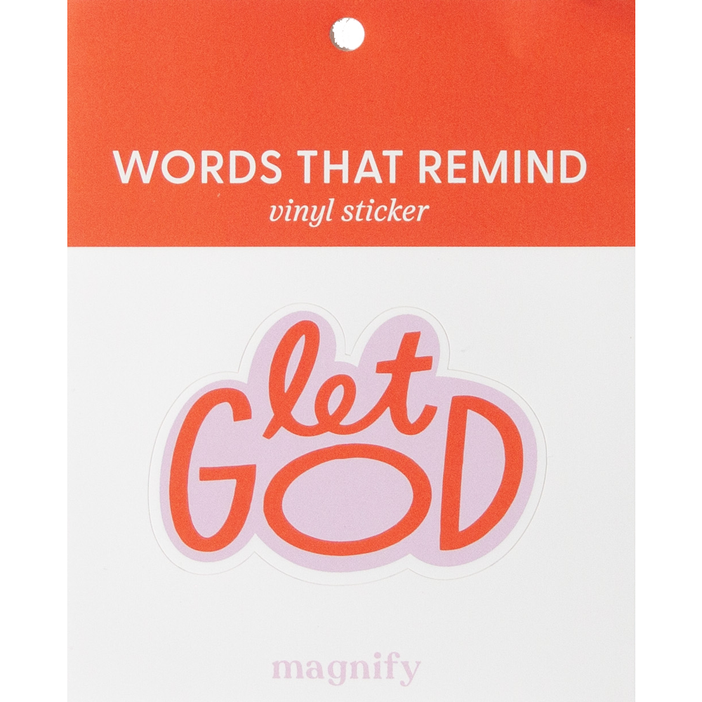 Let God Magnify Vinyl Sticker, , large image