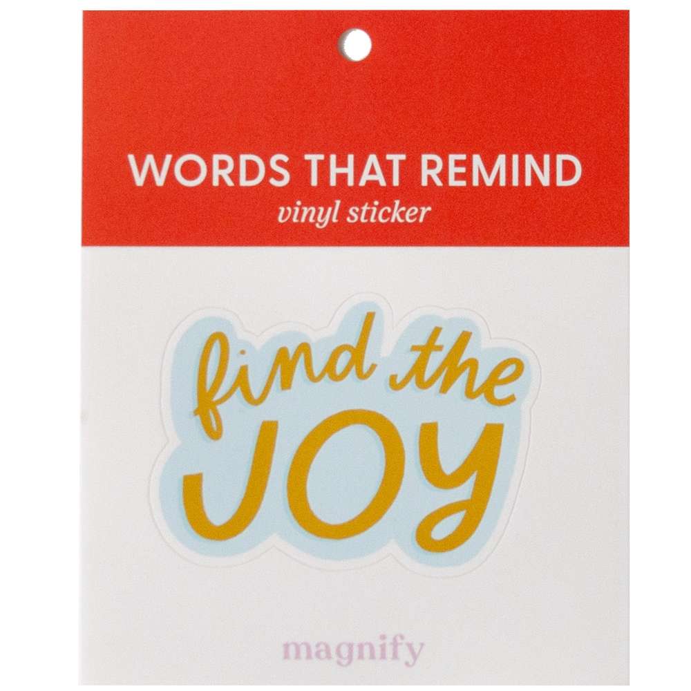 Find the Joy Magnify Vinyl Sticker