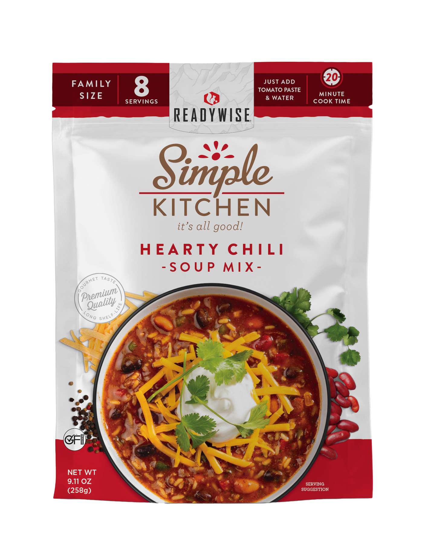 Simple Kitchen Hearty Chili Soup Mix Single Pouch