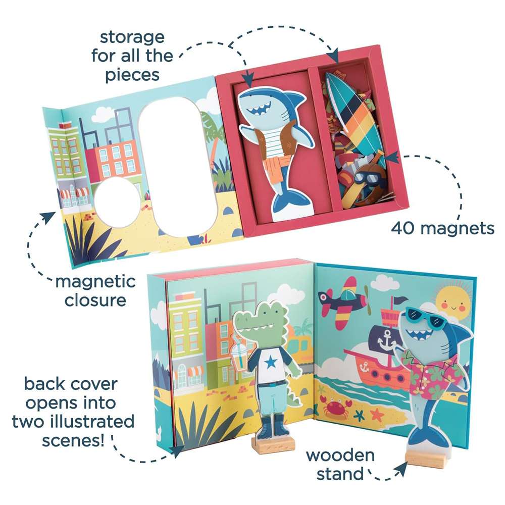 Dino and Lion Magnetic Dress Up Box Set, , large image number 3