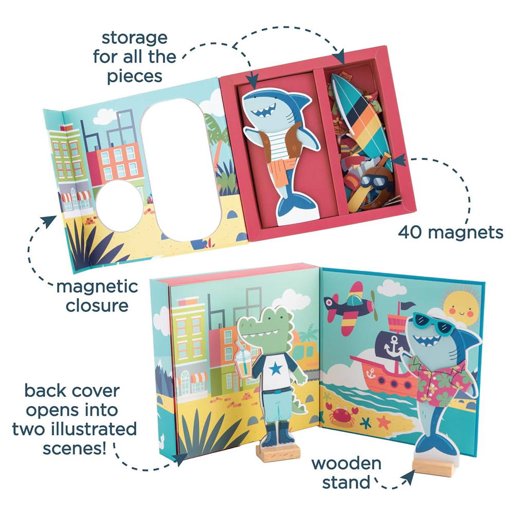 Dino and Lion Magnetic Dress Up Box Set, , large image number 3