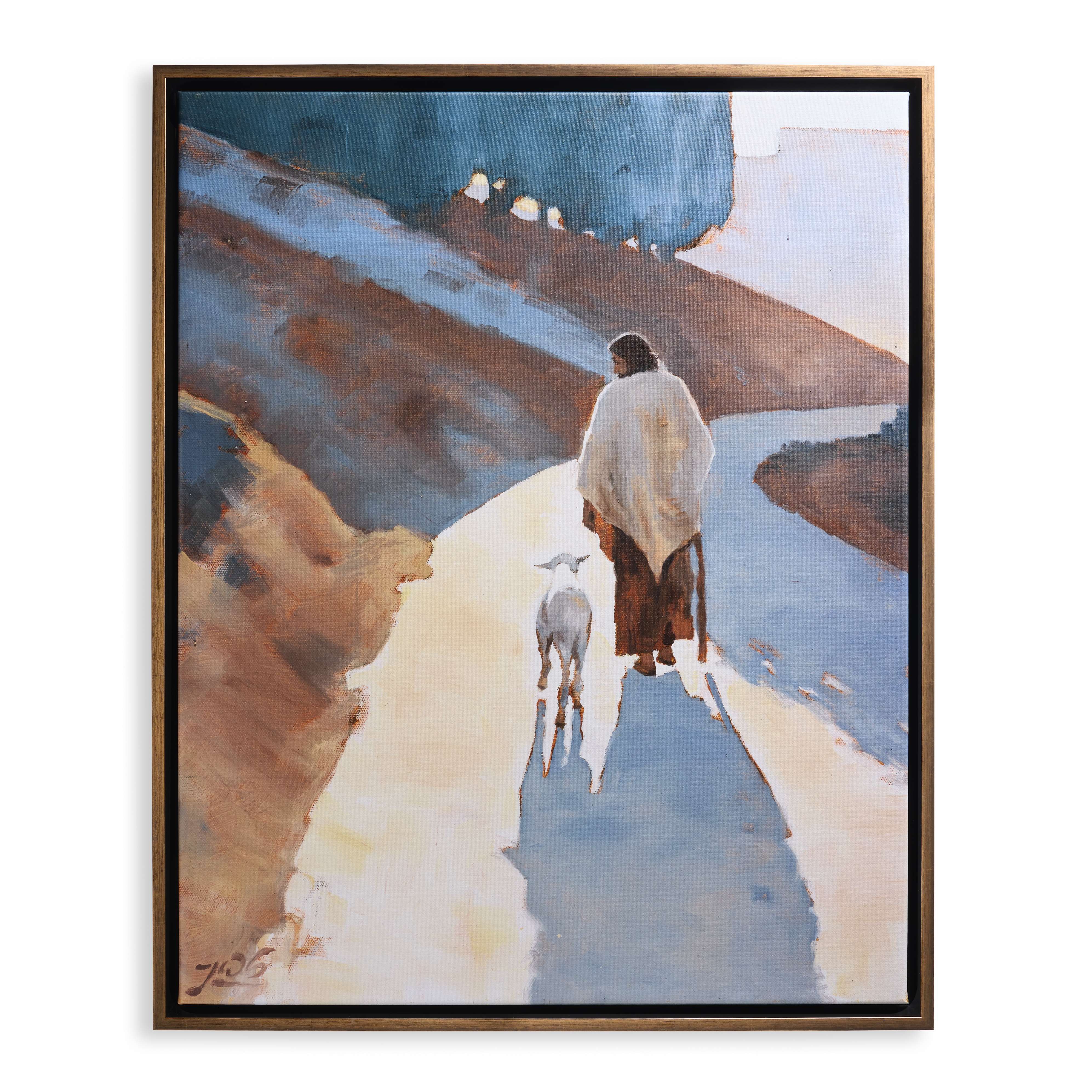 With Me In the Way (26x21 Framed Canvas Print)