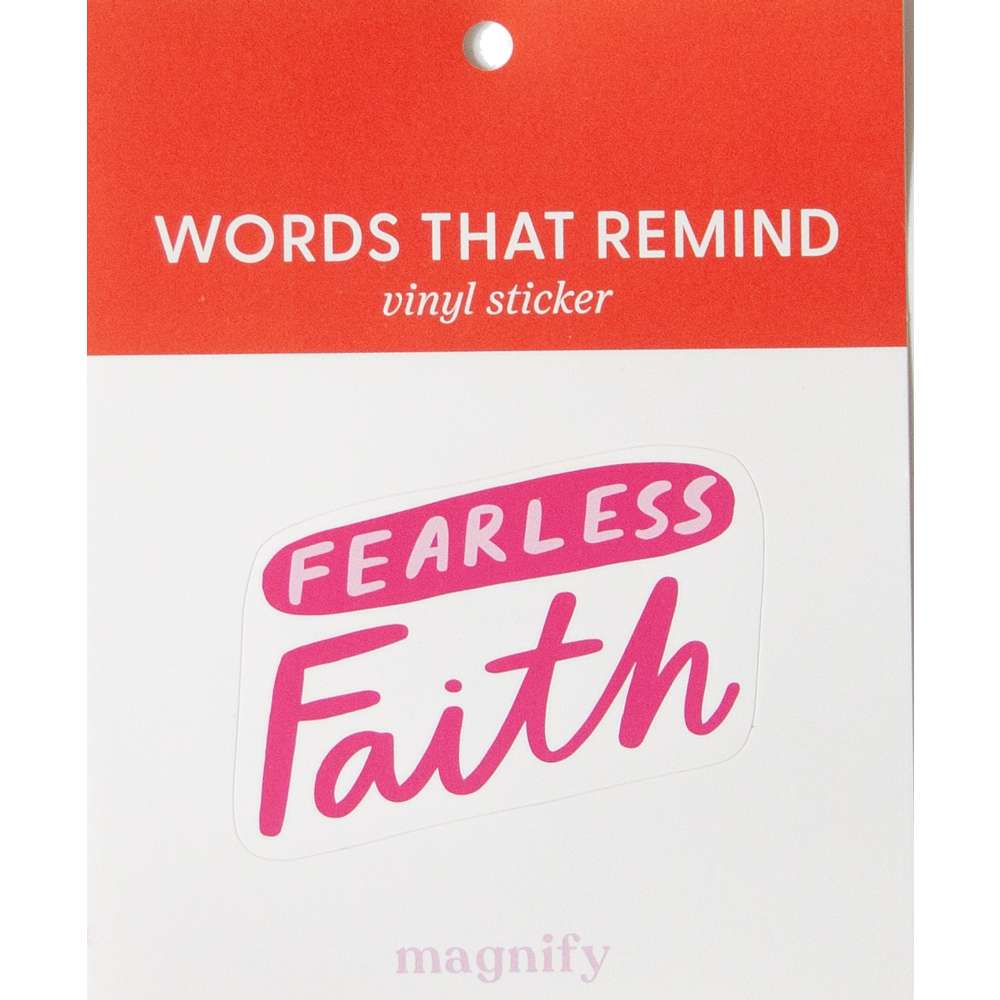 Fearless Faith Magnify Vinyl Sticker