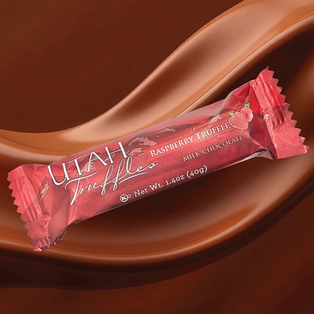 Milk Chocolate Raspberry Truffle Bar, , large