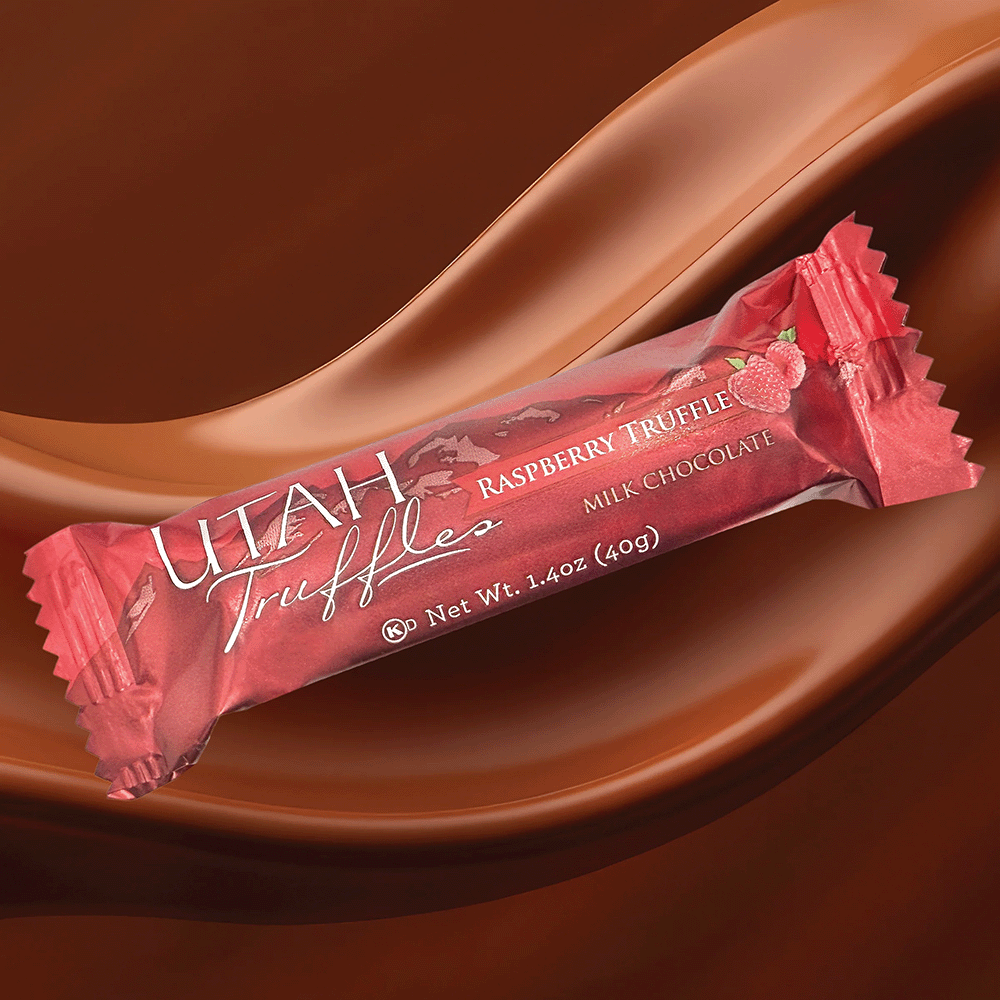 Raspberry Milk Chocolate Truffle Bar, , large