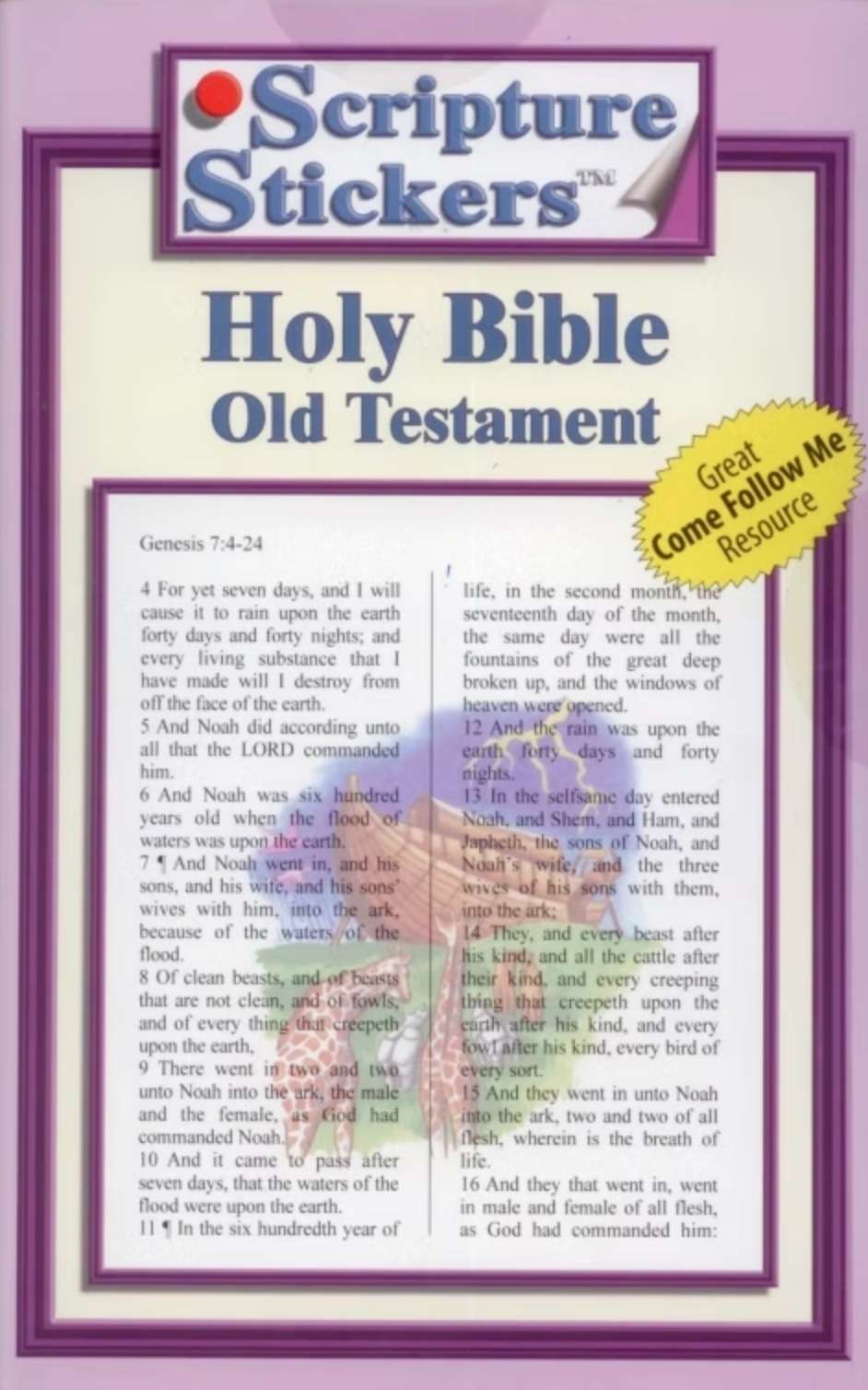 Holy Bible Old Testament Scripture Stickers