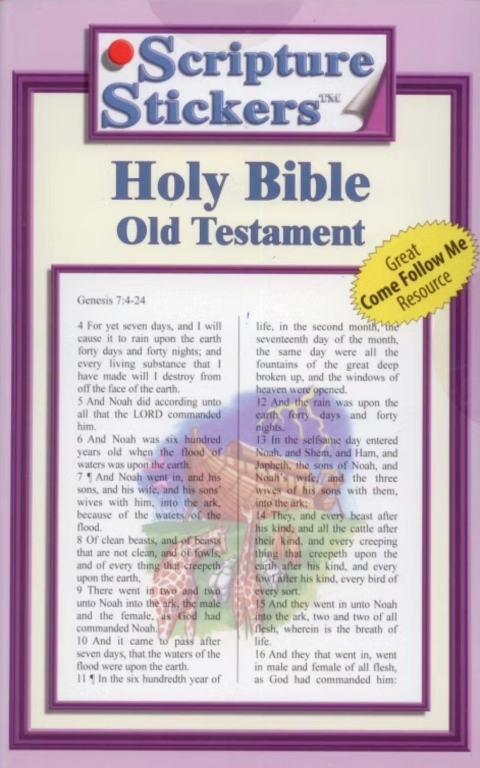 Holy Bible Old Testament Scripture Stickers