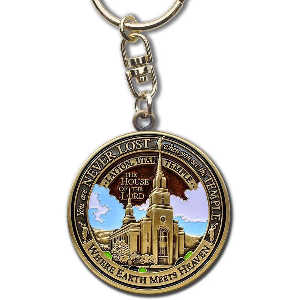 Layton Utah Temple Keychain