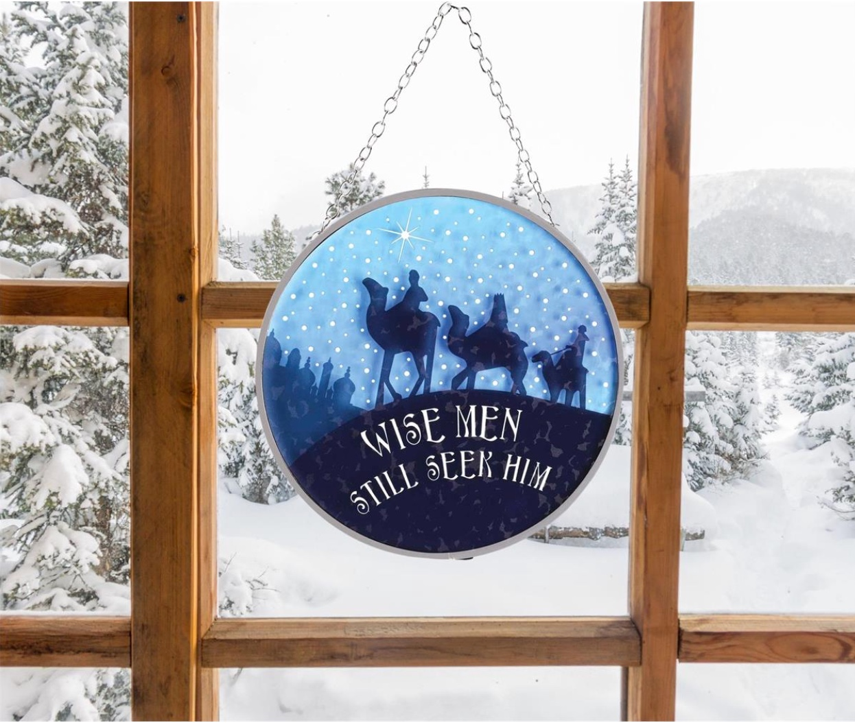 Wisemen Seek Him Starry Night Suncatcher, , large image number 2