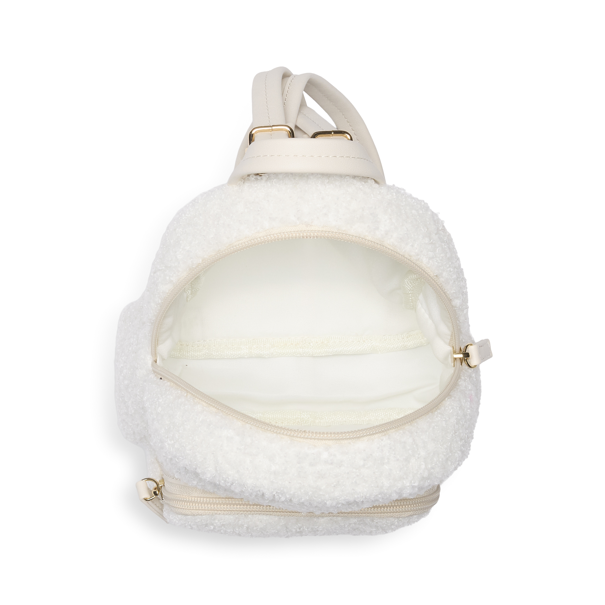 Fuzzy Flower Tote Backpack, , large