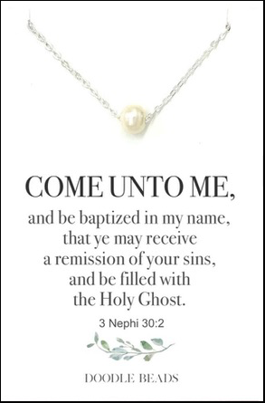 Come Unto Me Baptism Necklace, , large