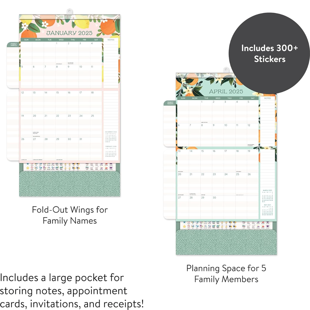 2025 Fruit and Flora Do It All Wall Calendar, , large image number 1
