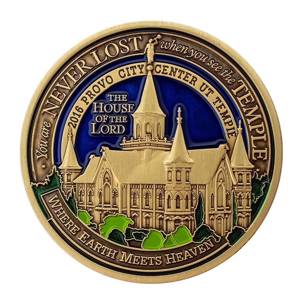 Provo City Center Utah Temple Medallion, , large image number 0