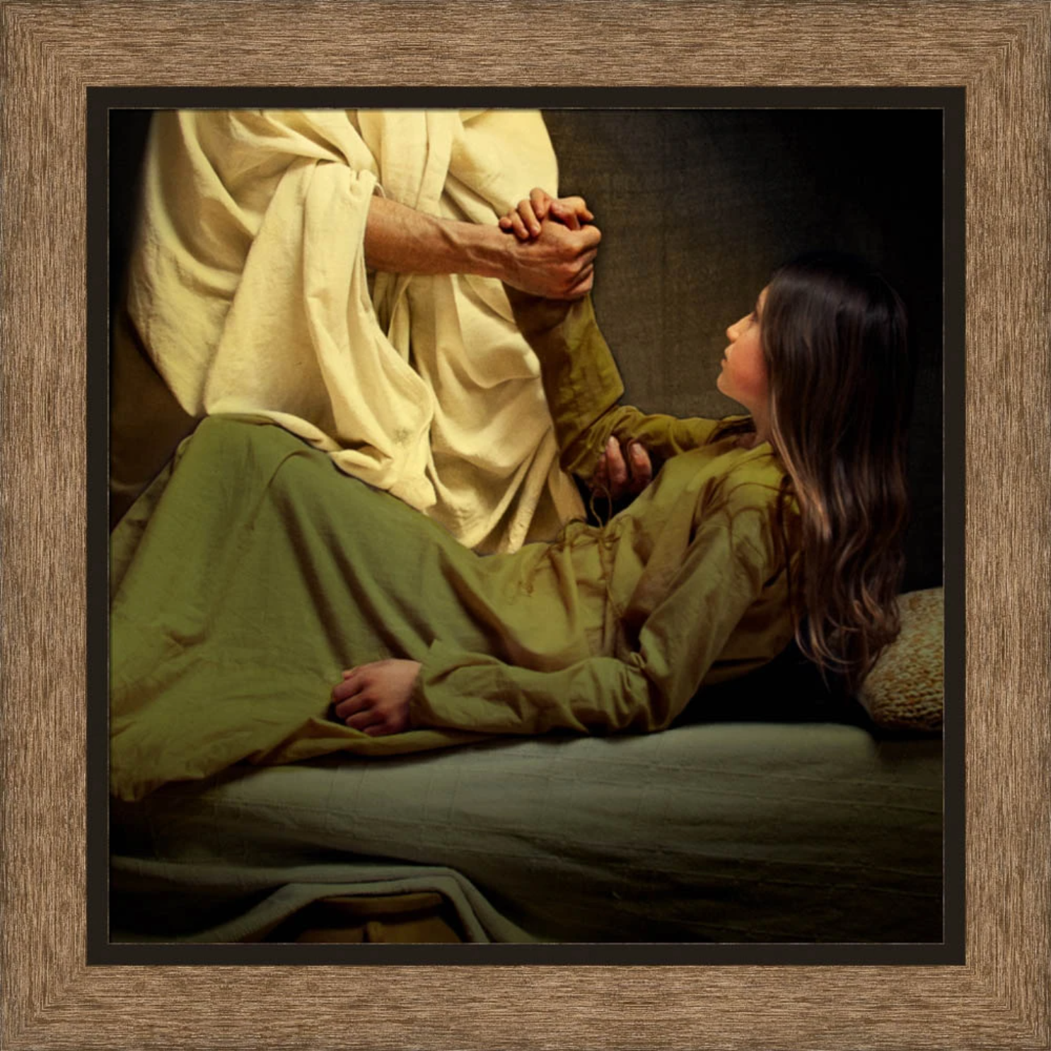 Talitha Cumi (25x25 Framed Art)