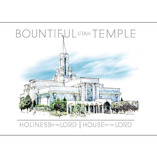 Bountiful Temple Watercolor 5x7 Print, , large image number 0