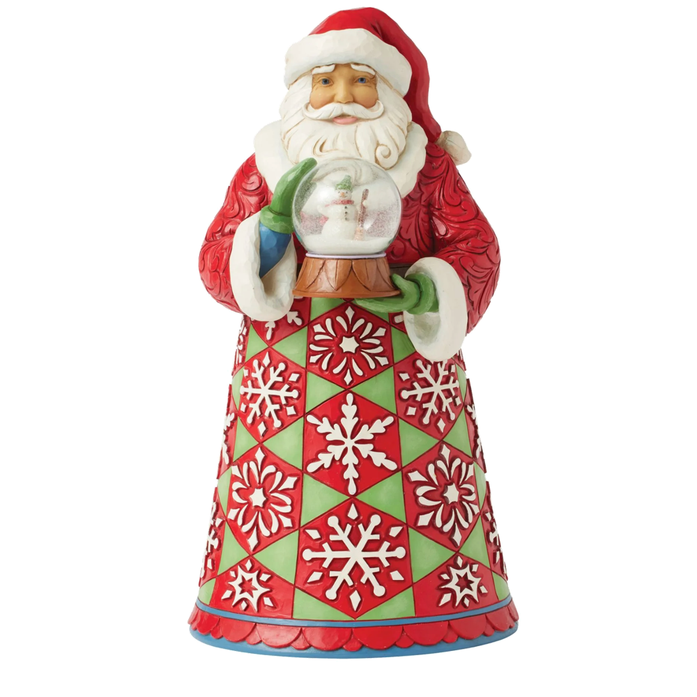 Santa Holding Globe Figurine,  Santa Holding Globe Figurine