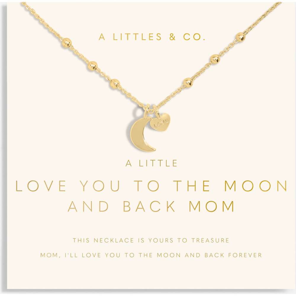 Love You to the Moon and Back Mom Necklace