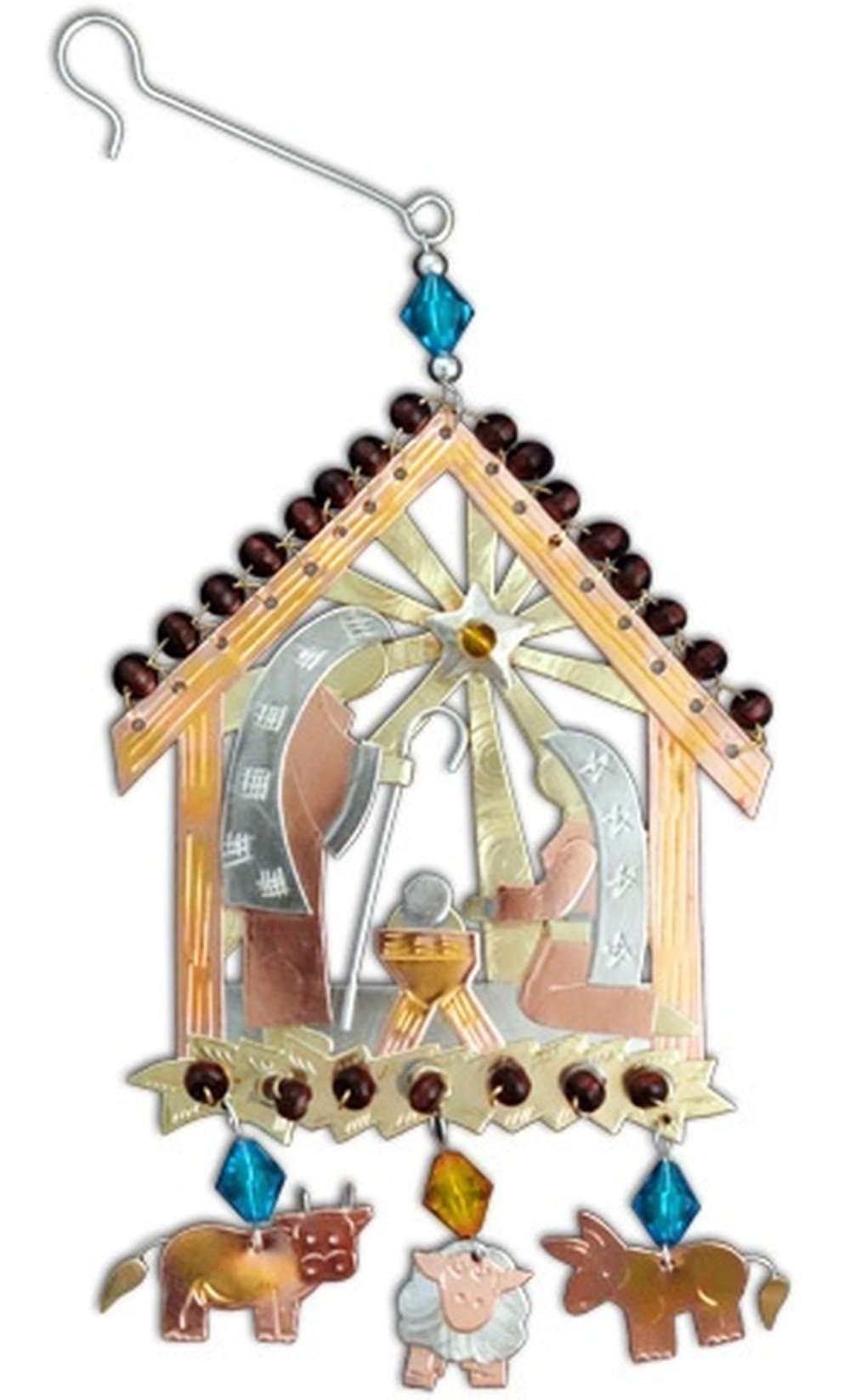 Peaceful Manger Ornament, , large image number 0