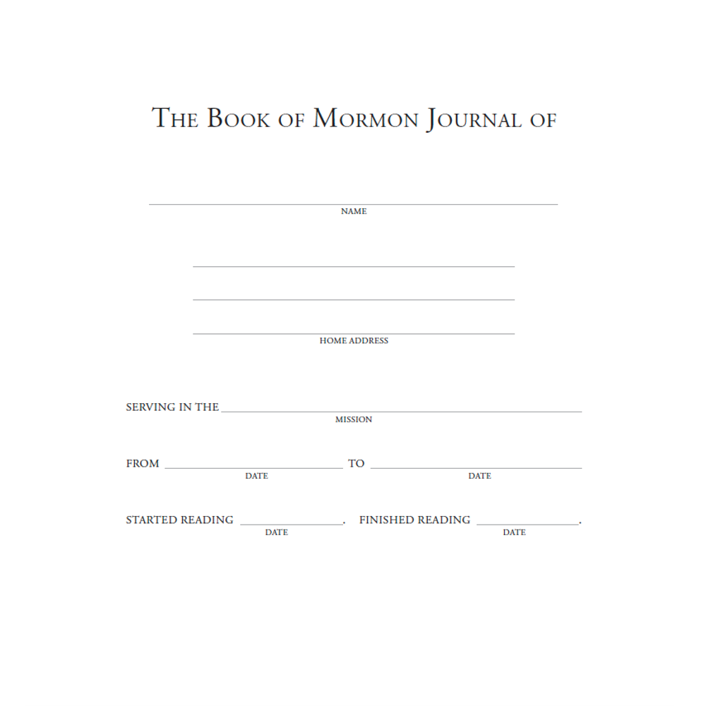 The Book of Mormon, A Journal for Missionaries, Blue (No Index), , large image number 1