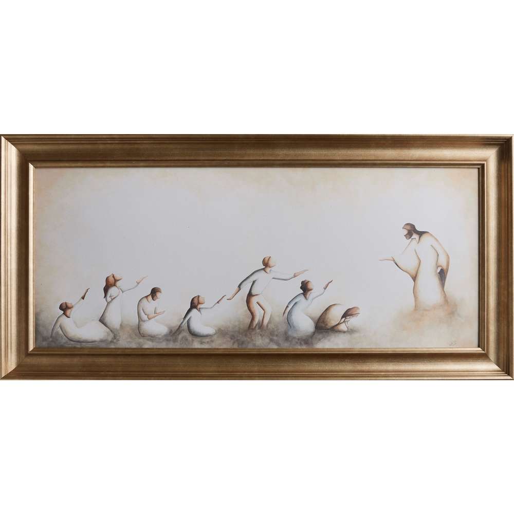 Come As You Are (19x38 Framed Canvas Print)
