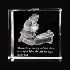 With Wondering Awe Crystal Nativity Cube, , large image number 0